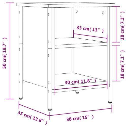 Ormarić za cipele boja hrasta 38 x 35 x 50 cm konstruirano drvo - Dimljeni hrast 1 50 cm 38 cm Cijena