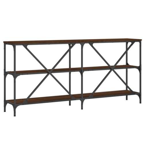Konzoni stol boja smeđeg hrasta 160x30x75 cm od drva i željeza - Smeđi hrast 1 160 cm Cijena