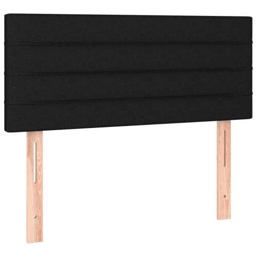Box spring krevet s madracem crni 90x190 cm od tkanine - Crna 90 x 190 cm vodoravne pruge Cijena