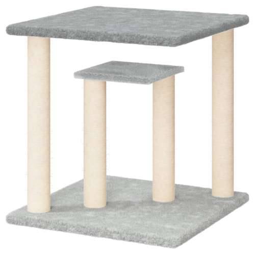 Grebalica za mačke s platformama svjetlosiva 50 cm - Svjetlosiva Cijena