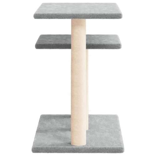 Grebalica za mačke s platformama svjetlosiva 62,5 cm - Svjetlosiva Cijena