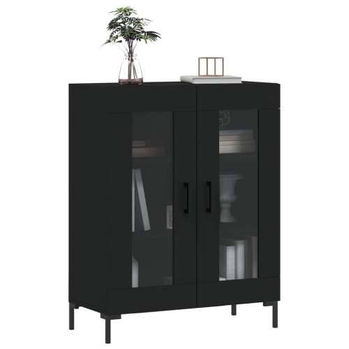 Komoda crna 69,5 x 34 x 90 cm od konstruiranog drva - Crna 1 Cijena