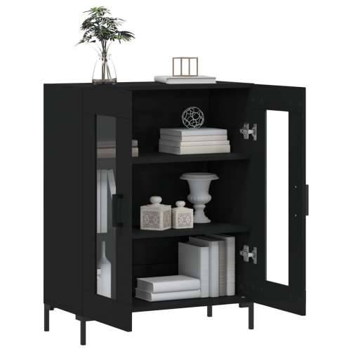 Komoda crna 69,5 x 34 x 90 cm od konstruiranog drva - Crna 1 Cijena
