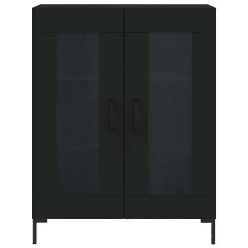 Komoda crna 69,5 x 34 x 90 cm od konstruiranog drva - Crna 1 Cijena