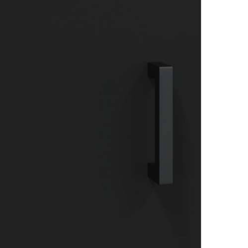 Komoda crna 69,5 x 34 x 90 cm od konstruiranog drva - Crna 1 Cijena
