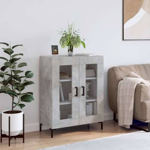 Komoda siva boja betona 69,5x34x90 cm od konstruiranog drva - Beton siva 1 Cijena