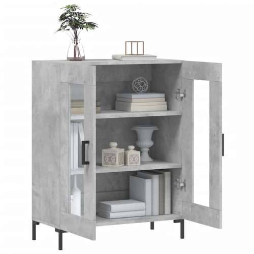 Komoda siva boja betona 69,5x34x90 cm od konstruiranog drva - Beton siva 1 Cijena
