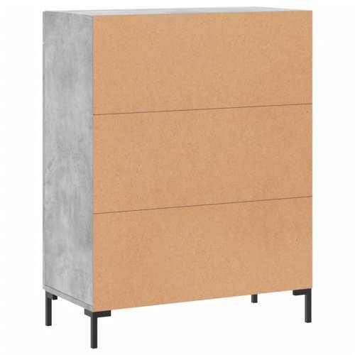 Komoda siva boja betona 69,5x34x90 cm od konstruiranog drva - Beton siva 1 Cijena