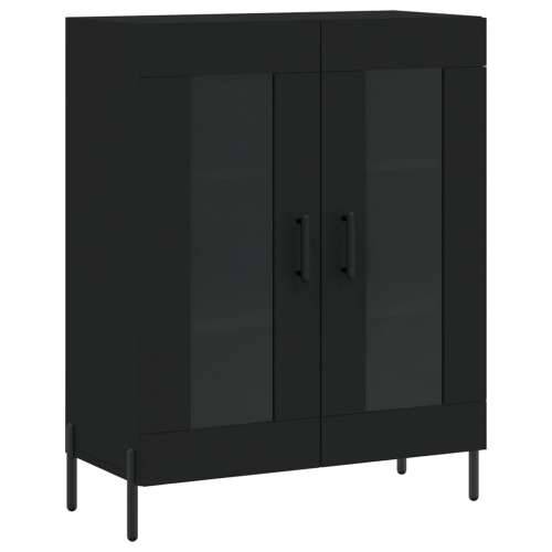 Komoda crna 69,5 x 34 x 90 cm od konstruiranog drva - Crna 1 Cijena