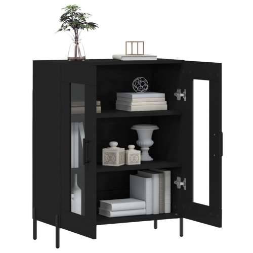Komoda crna 69,5 x 34 x 90 cm od konstruiranog drva - Crna 1 Cijena