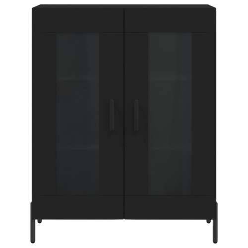 Komoda crna 69,5 x 34 x 90 cm od konstruiranog drva - Crna 1 Cijena