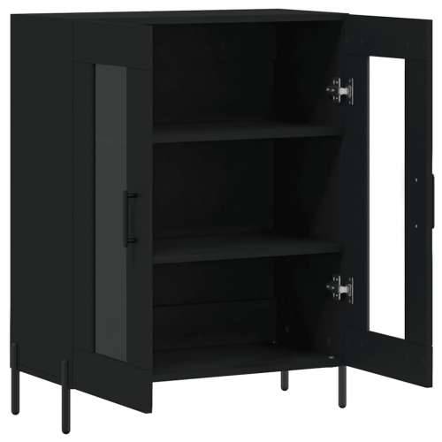 Komoda crna 69,5 x 34 x 90 cm od konstruiranog drva - Crna 1 Cijena