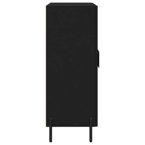 Komoda crna 69,5 x 34 x 90 cm od konstruiranog drva - Crna 1 Cijena