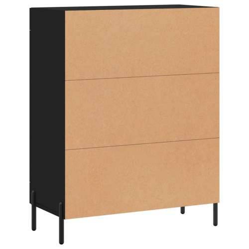 Komoda crna 69,5 x 34 x 90 cm od konstruiranog drva - Crna 1 Cijena
