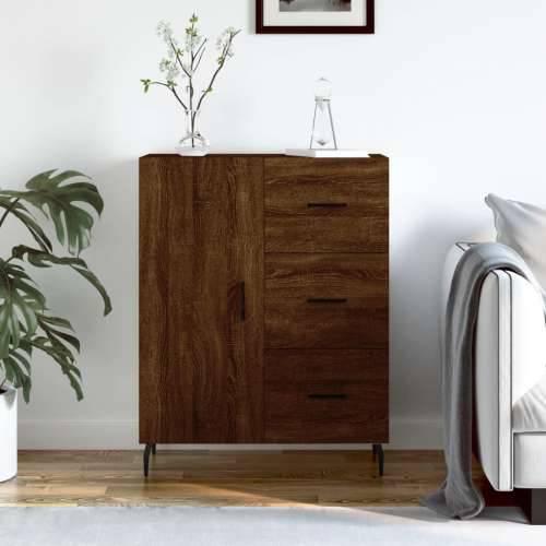 Komoda boja smeđeg hrasta 69,5x34x90 cm od konstruiranog drva - Smeđi hrast 1 Cijena