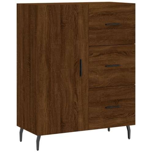 Komoda boja smeđeg hrasta 69,5x34x90 cm od konstruiranog drva - Smeđi hrast 1 Cijena