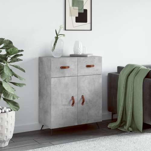 Komoda siva boja betona 69,5x34x90 cm od konstruiranog drva - Beton siva 1 Cijena