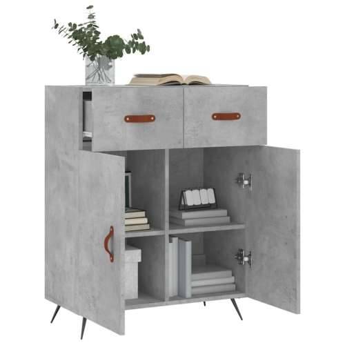 Komoda siva boja betona 69,5x34x90 cm od konstruiranog drva - Beton siva 1 Cijena