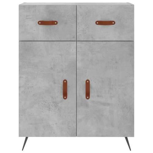 Komoda siva boja betona 69,5x34x90 cm od konstruiranog drva - Beton siva 1 Cijena