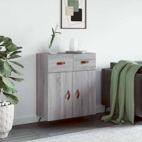 Komoda boja hrasta sonome 69,5 x 34 x 90 cm konstruirano drvo - Sivi hrast sonoma 1 Cijena