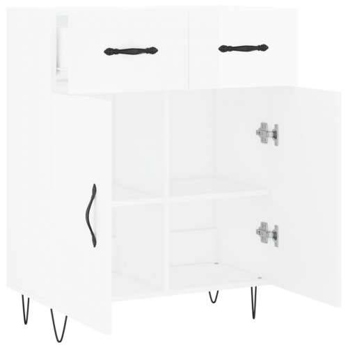 Komoda sjajna bijela 69,5x34x90 cm od konstruiranog drva - Visoko sjajno bijela 1 Cijena