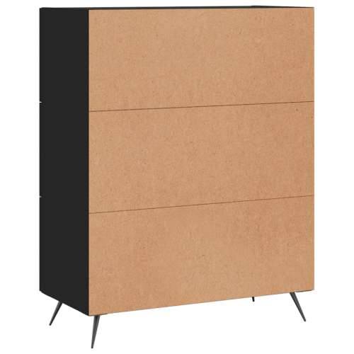 Komoda crna 69,5 x 34 x 90 cm od konstruiranog drva - Crna 1 Cijena