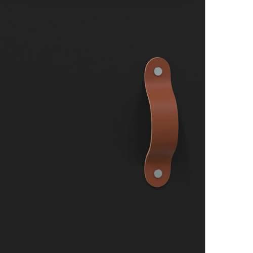 Komoda crna 69,5 x 34 x 90 cm od konstruiranog drva - Crna 1 Cijena