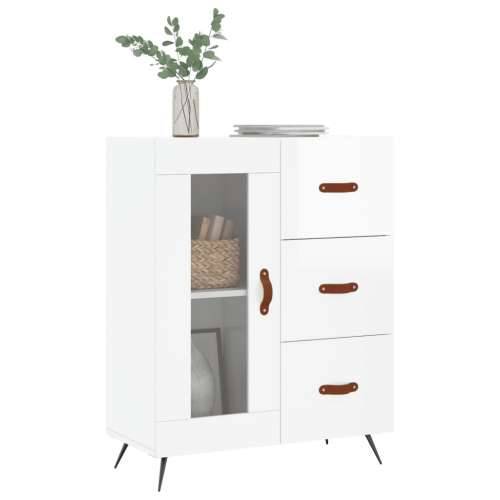 Komoda sjajna bijela 69,5x34x90 cm od konstruiranog drva - Visoko sjajno bijela 1 Cijena