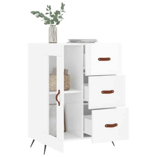 Komoda sjajna bijela 69,5x34x90 cm od konstruiranog drva - Visoko sjajno bijela 1 Cijena
