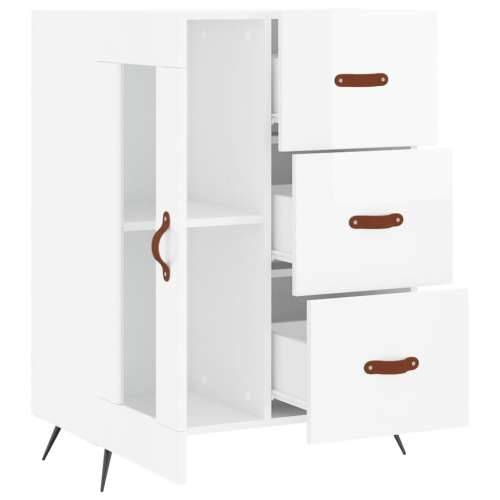 Komoda sjajna bijela 69,5x34x90 cm od konstruiranog drva - Visoko sjajno bijela 1 Cijena