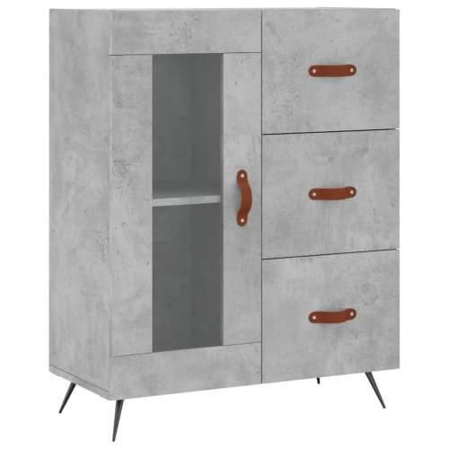Komoda siva boja betona 69,5x34x90 cm od konstruiranog drva - Beton siva 1 Cijena