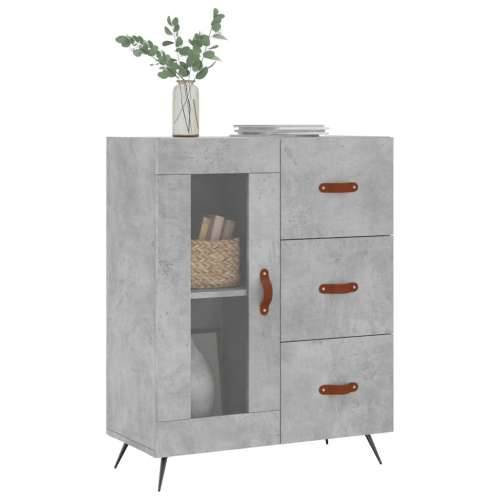 Komoda siva boja betona 69,5x34x90 cm od konstruiranog drva - Beton siva 1 Cijena
