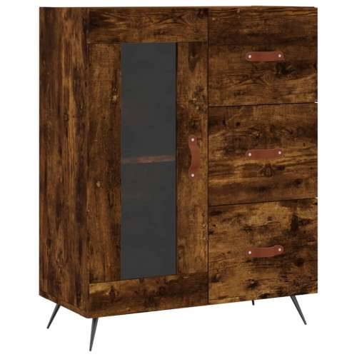Komoda boja dimljenog hrasta 69,5x34x90 cm konstruirano drvo - Dimljeni hrast 1 Cijena