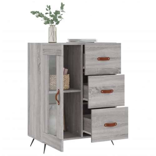 Komoda boja hrasta sonome 69,5 x 34 x 90 cm konstruirano drvo - Sivi hrast sonoma 1 Cijena
