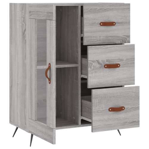 Komoda boja hrasta sonome 69,5 x 34 x 90 cm konstruirano drvo - Sivi hrast sonoma 1 Cijena