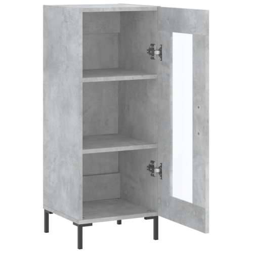 Komoda siva boja betona 34,5x34x90 cm od konstruiranog drva - Beton siva 1 Cijena