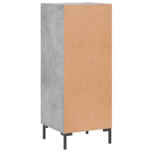 Komoda siva boja betona 34,5x34x90 cm od konstruiranog drva - Beton siva 1 Cijena