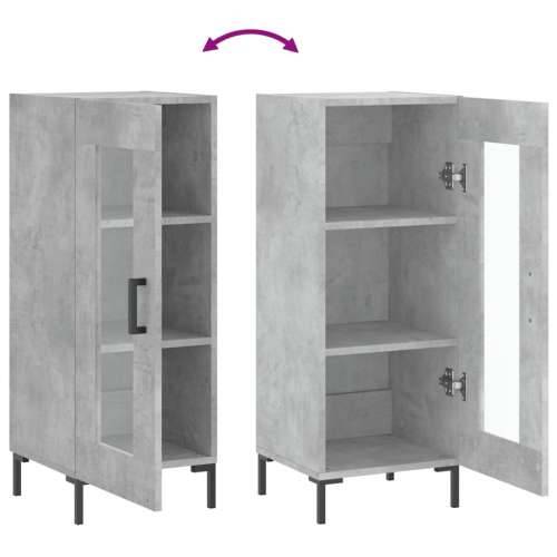 Komoda siva boja betona 34,5x34x90 cm od konstruiranog drva - Beton siva 1 Cijena