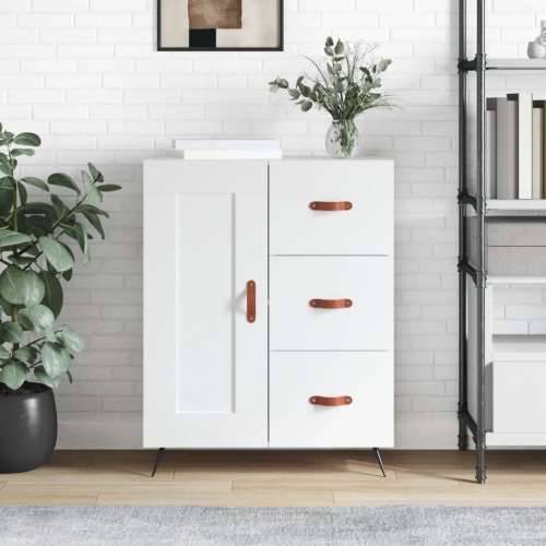 Komoda bijela 69,5x34x90 cm od konstruiranog drva - Bijela 1 Cijena