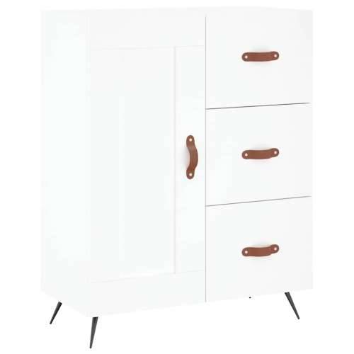 Komoda bijela 69,5x34x90 cm od konstruiranog drva - Bijela 1 Cijena