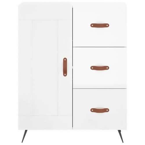 Komoda sjajna bijela 69,5x34x90 cm od konstruiranog drva - Visoko sjajno bijela 1 Cijena