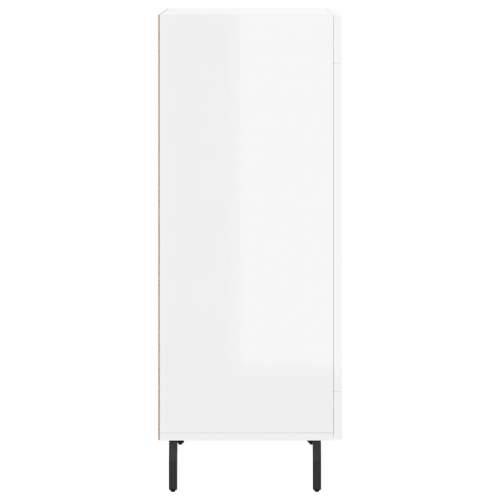 Komoda sjajna bijela 34,5 x 34 x 90 cm od konstruiranog drva - Visoko sjajno bijela 1 Cijena