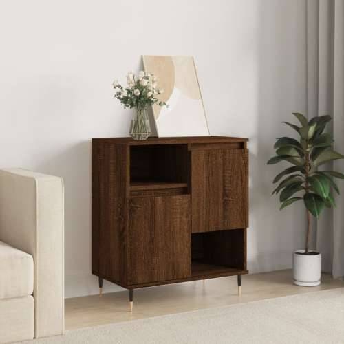 Komoda boja smeđeg hrasta 60 x 35 x 70 cm konstruirano drvo - Smeđi hrast 1 Cijena