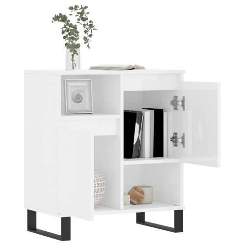 Komoda sjajna bijela 60 x 35 x 70 cm od konstruiranog drva - Visoko sjajno bijela 1 Cijena