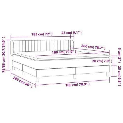 Krevet s oprugama i madracem tamnoplavi 180x200 cm baršunasti - Tamno plava 180 x 200 cm Okomite pruge Cijena