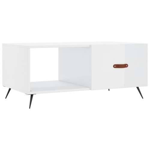 Stolić za kavu sjajni bijeli 90 x 50 x 40 cm konstruirano drvo - Visoko sjajno bijela 1 Cijena