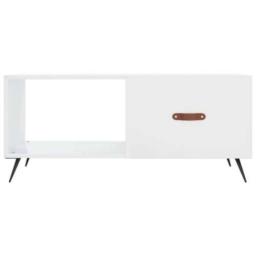 Stolić za kavu sjajni bijeli 90 x 50 x 40 cm konstruirano drvo - Visoko sjajno bijela 1 Cijena