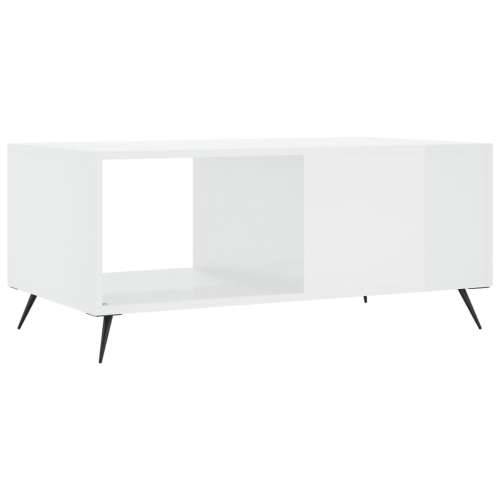 Stolić za kavu sjajni bijeli 90 x 50 x 40 cm konstruirano drvo - Visoko sjajno bijela 1 Cijena