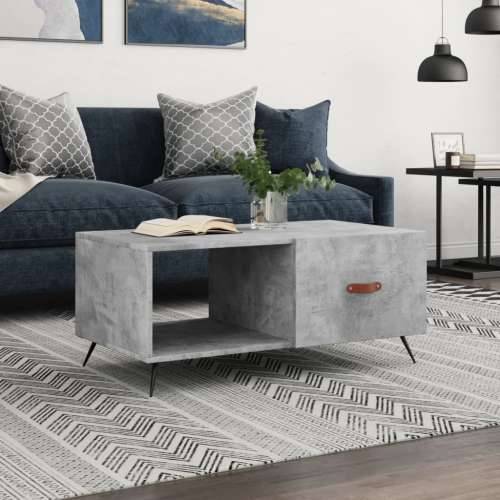 Stolić za kavu boja betona 90 x 50 x 40 cm konstruirano drvo - Beton siva 1 Cijena