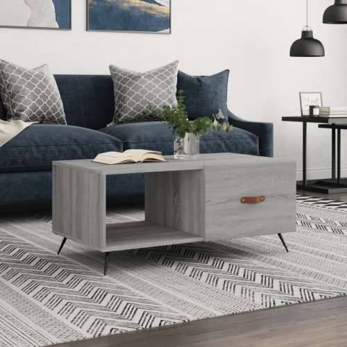 Stolić za kavu boja hrasta 90x50x40 cm konstruirano drvo Sivi hrast sonoma 1 Cijena